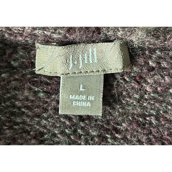 J. Jill Women’s Size Large Alpaca Wool Blend Purple Cardigan Sweater‎ - Picture 6 of 7